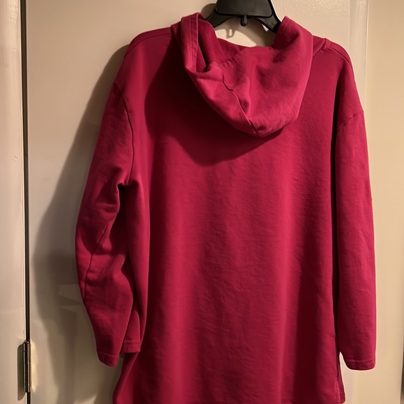 Woman Within Pink Hooded Sweatshirt - Picture 3 of 7